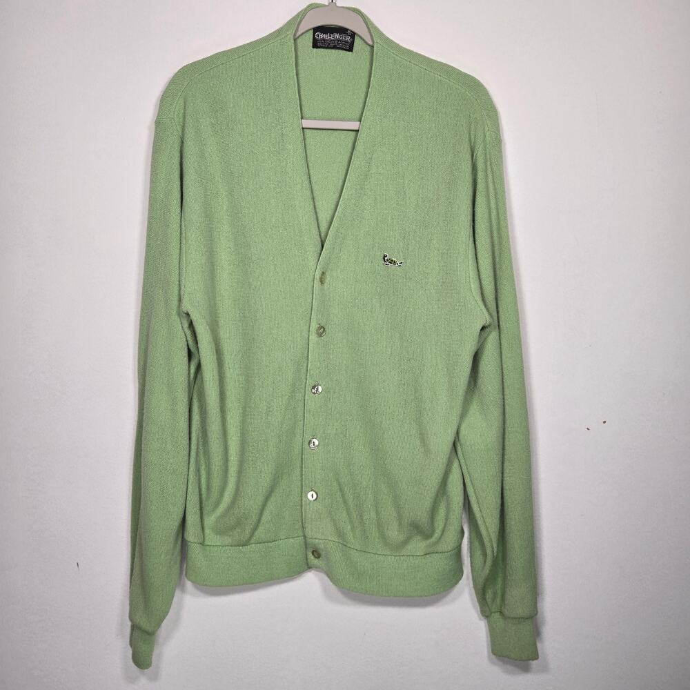Vintage Challenger Men's Cardigan. Size Medium